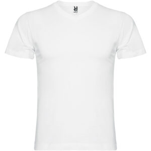 T-shirt de 155 g/m² Samoyedo à col en V et manches courtes pour homme – vue 3