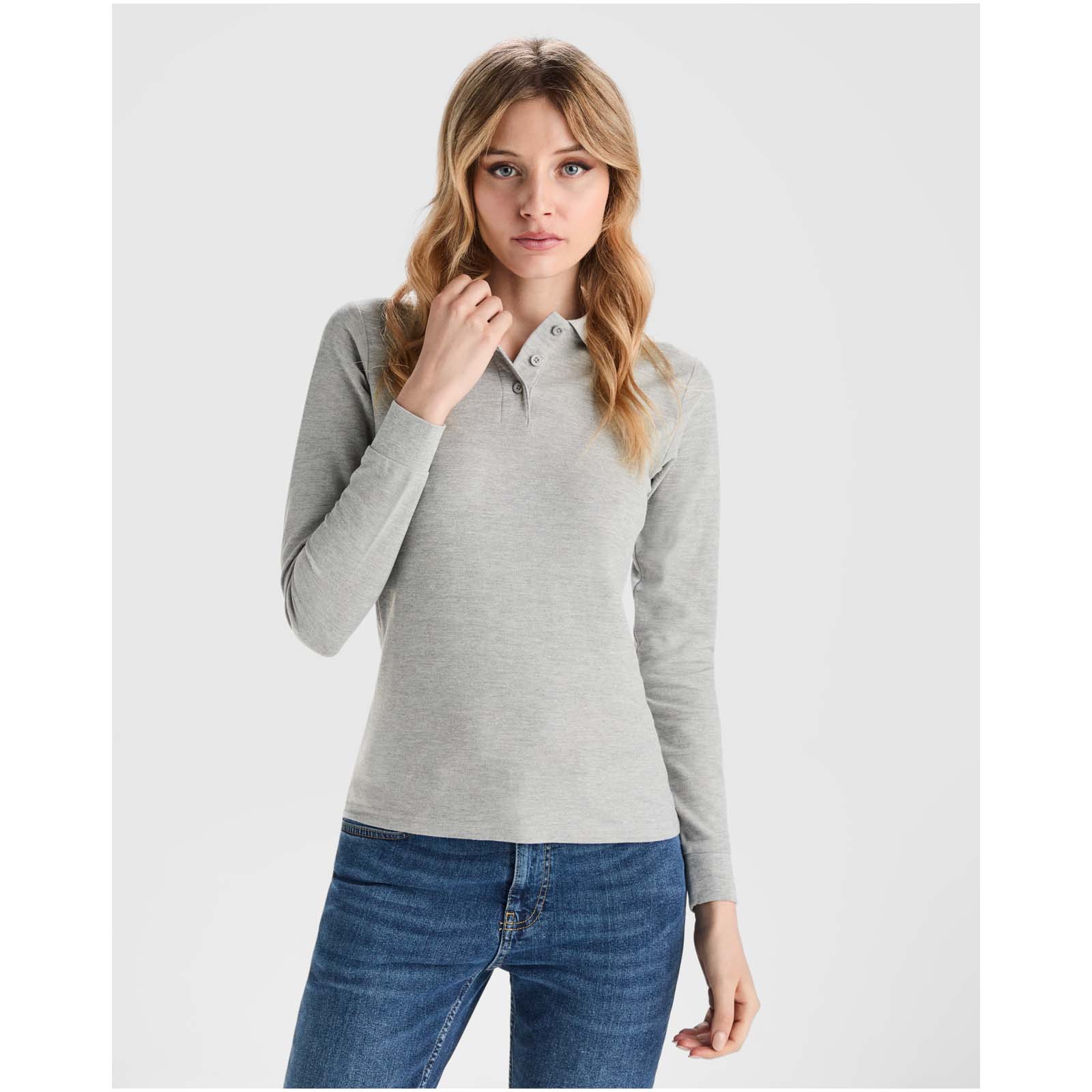 Polo de 220 g/m² Estrella à manches longues pour femme Polo de 220 g/m² Estrella à manches longues pour femme – vue 2