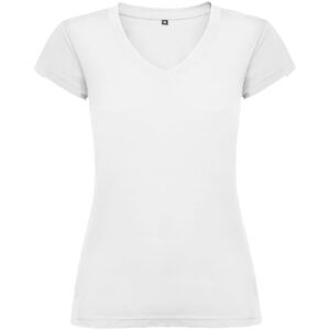 T-shirt de 155 g/m² Victoria à col en V et manches courtes pour femme – vue 3