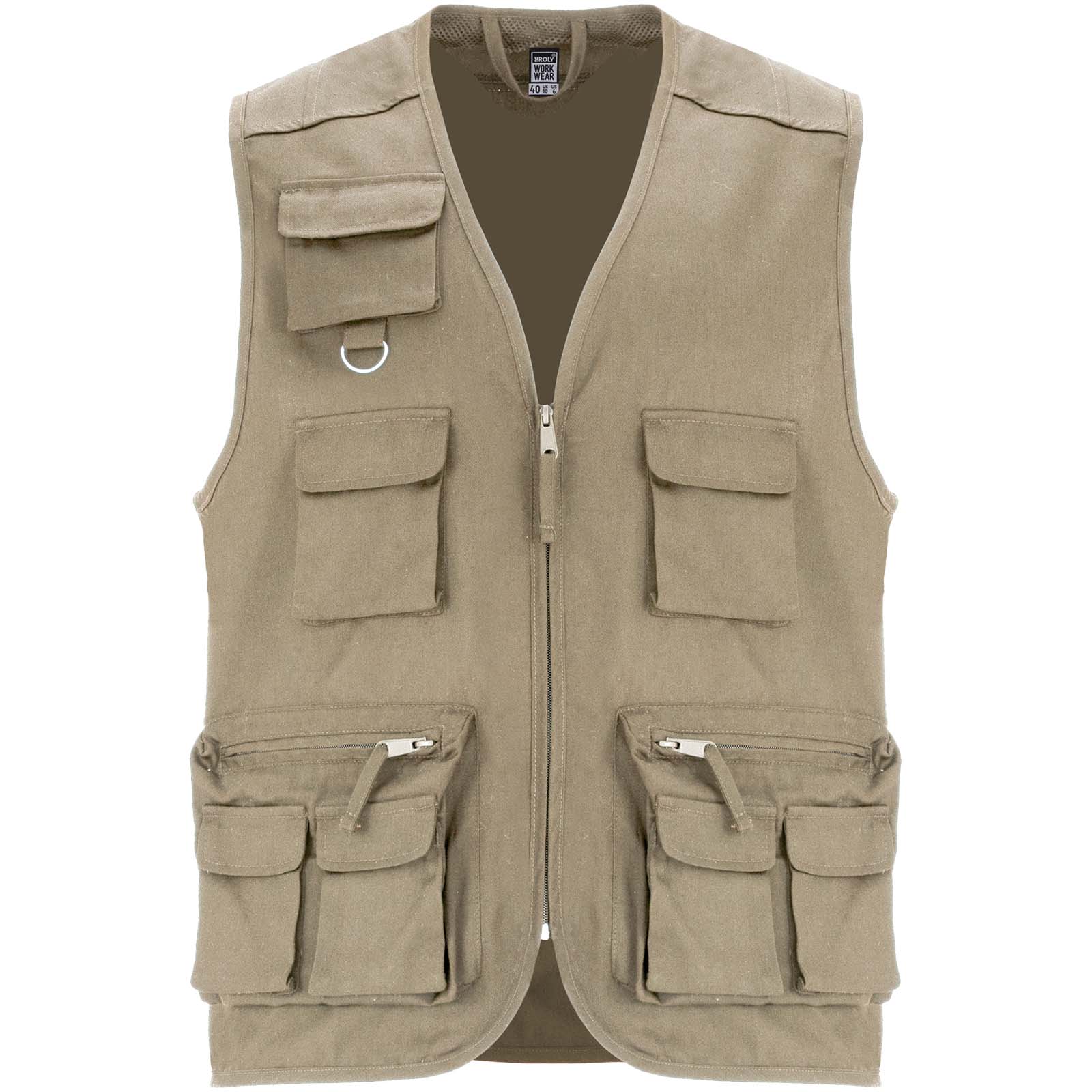 Gilet de travail multi-poches à col en V Venera de 200 g/m2 Gilet de travail multi-poches à col en V Venera de 200 g/m2