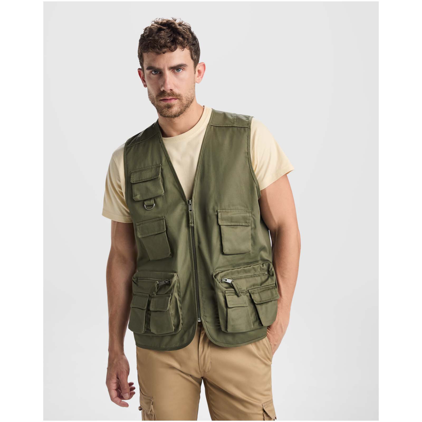 Gilet de travail multi-poches à col en V Venera de 200 g/m2 Gilet de travail multi-poches à col en V Venera de 200 g/m2 – vue 2