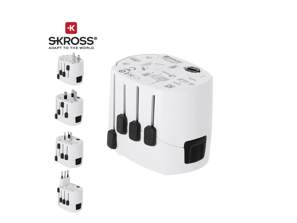 Adaptateur voyage universel skross Pro 3-Pole Adaptateur voyage universel skross Pro 3-Pole