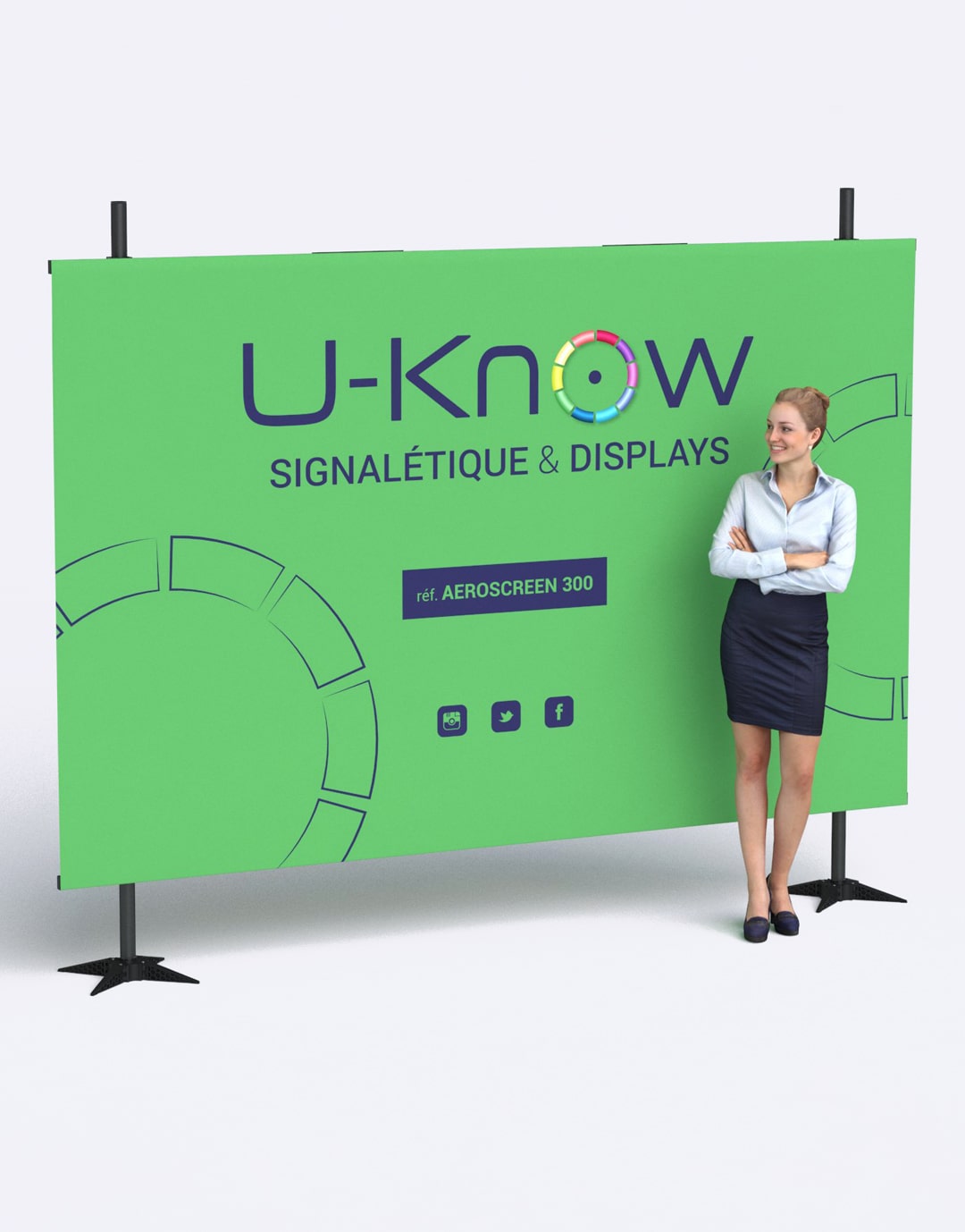 Porte-banderole réglable Aeroscreen Porte-banderole réglable Aeroscreen – vue 3