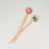 Agitateur Long Drink 15 cm en bois naturel