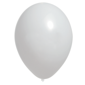 Ballon baudruche sur cde blanc