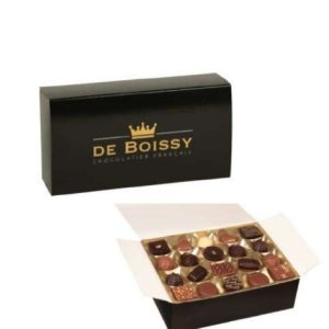 Ballotin 460 g – 40 chocolats assortis noir et lait – De Boissy