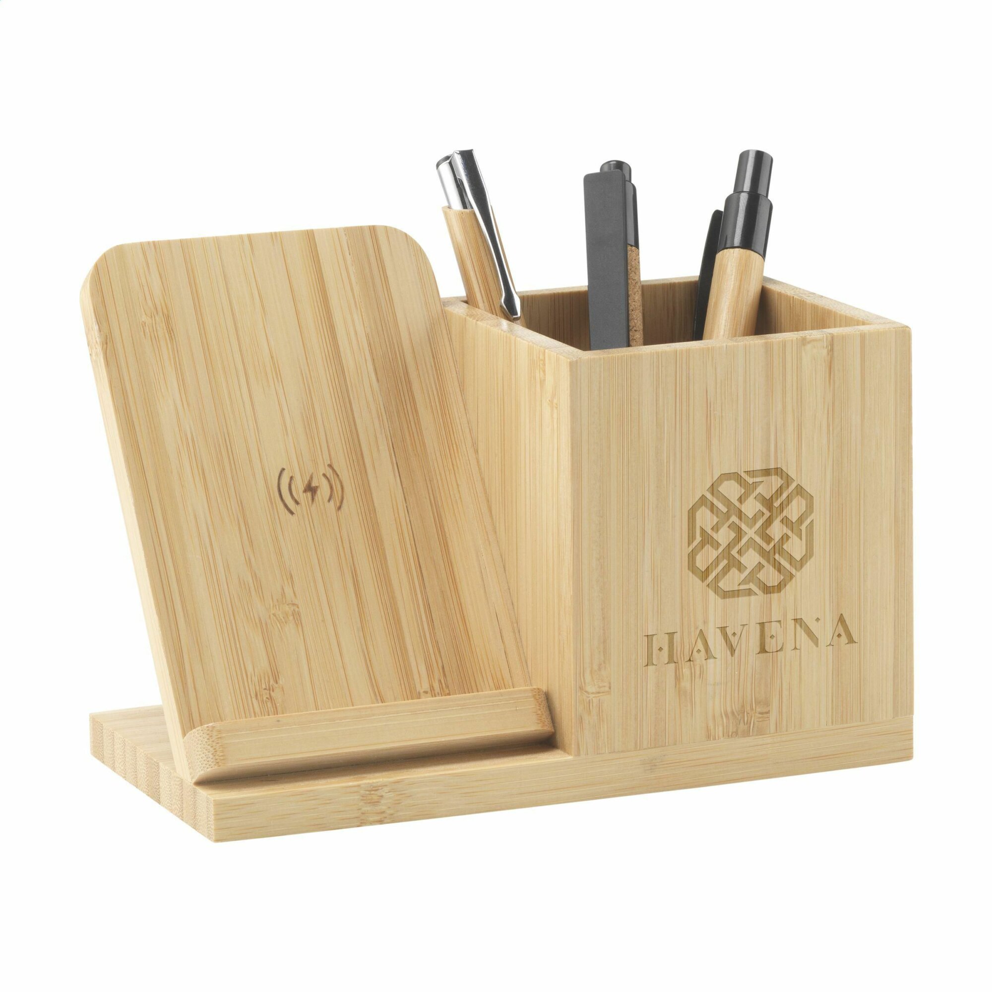 Bamboo Boss 15W support de charge/porte-stylo Bamboo Boss 15W support de charge/porte-stylo