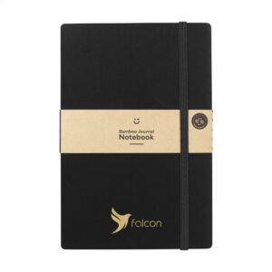 Bamboo Journal Naked Spine Notebook Black A5 carnet de notes