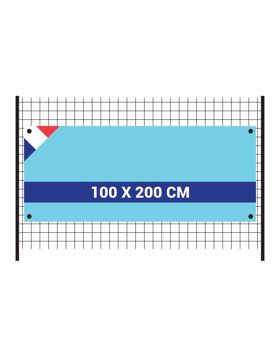 Banderole en maille bloquée 115 g/m² Banderole en maille bloquée 115 g/m² – vue 5
