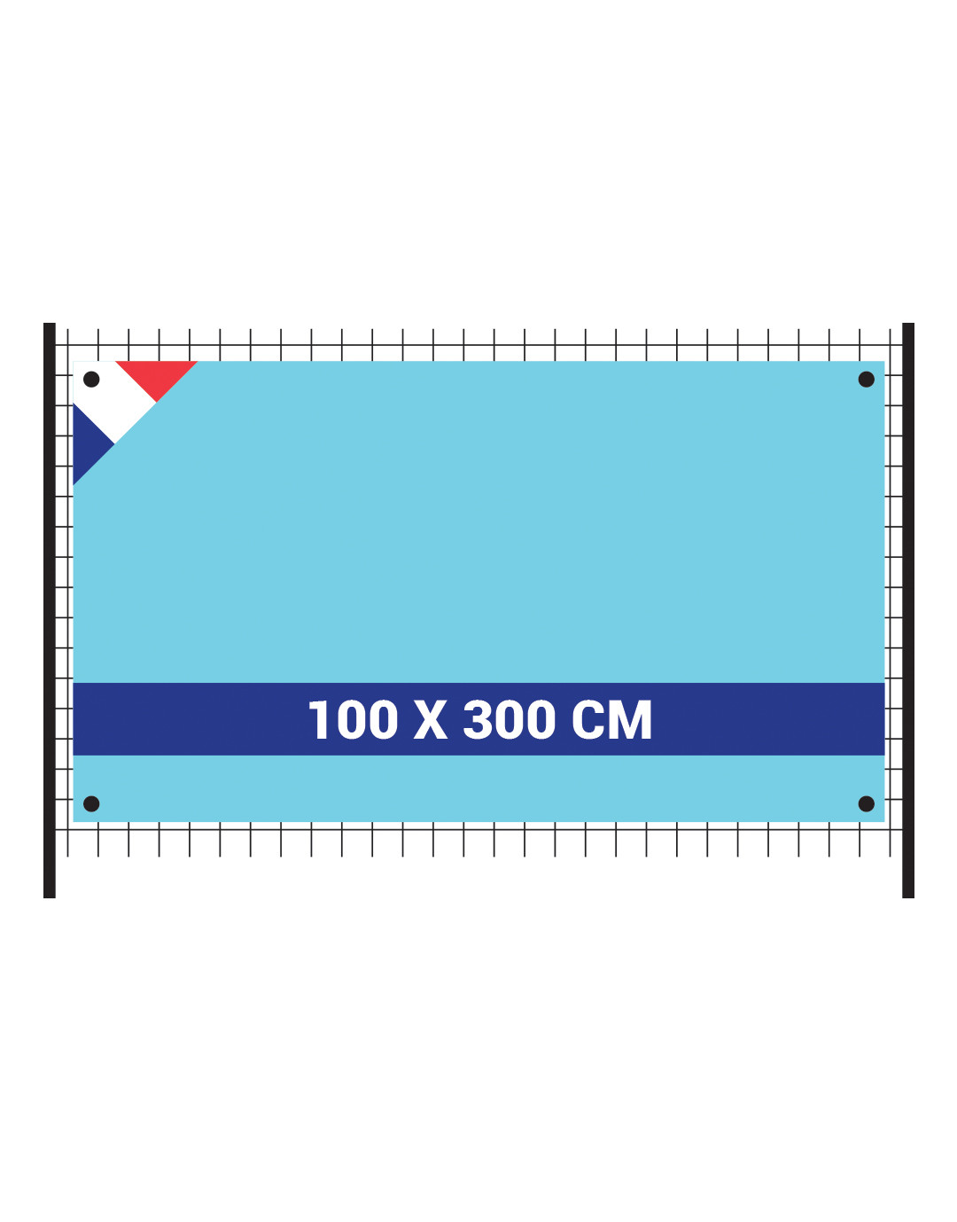 Banderole anti-feu B1 230 g/m² Banderole anti-feu B1 230 g/m² – vue 2