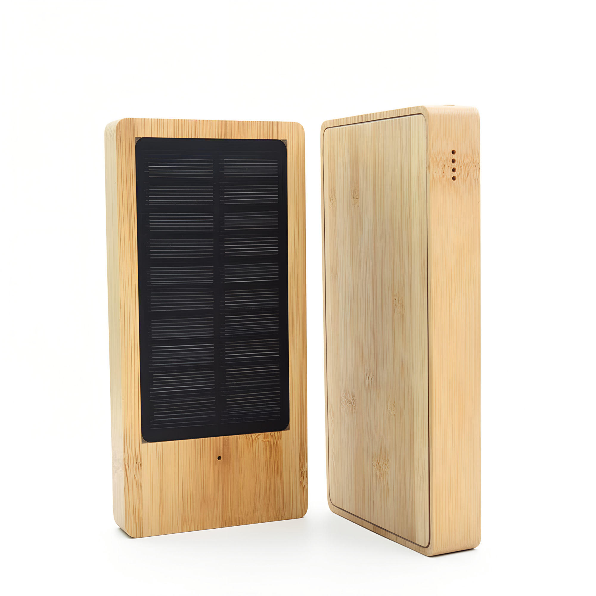 Batterie de secours solaire bambou FSC 8000mAh Bluetech Batterie de secours solaire bambou FSC 8000mAh Bluetech