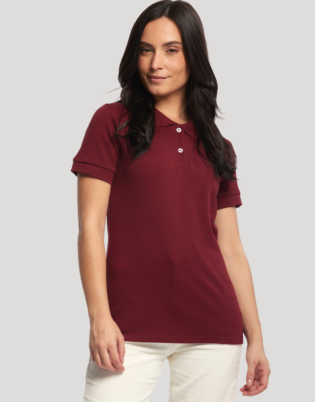 Polo femme manches courtes fabriqué en France Beauvoir Polo femme manches courtes fabriqué en France Beauvoir