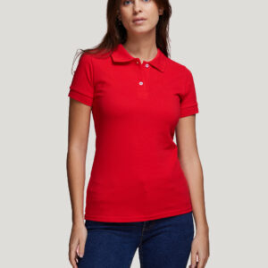 Polo femme manches courtes fabriqué en France Beauvoir – vue 3