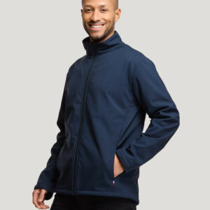 Blouson softshell homme recyclé fabriqué en France Bellecombe
