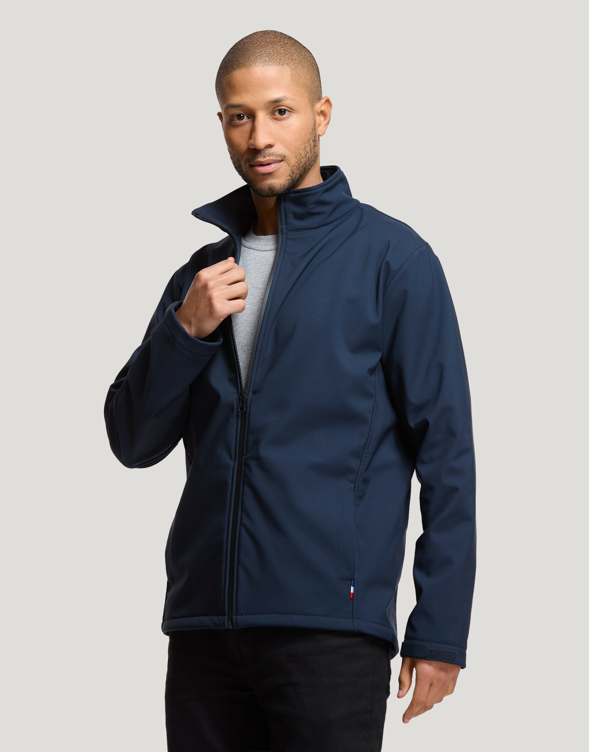Blouson softshell homme recyclé fabriqué en France Bellecombe Blouson softshell homme recyclé fabriqué en France Bellecombe – vue 3