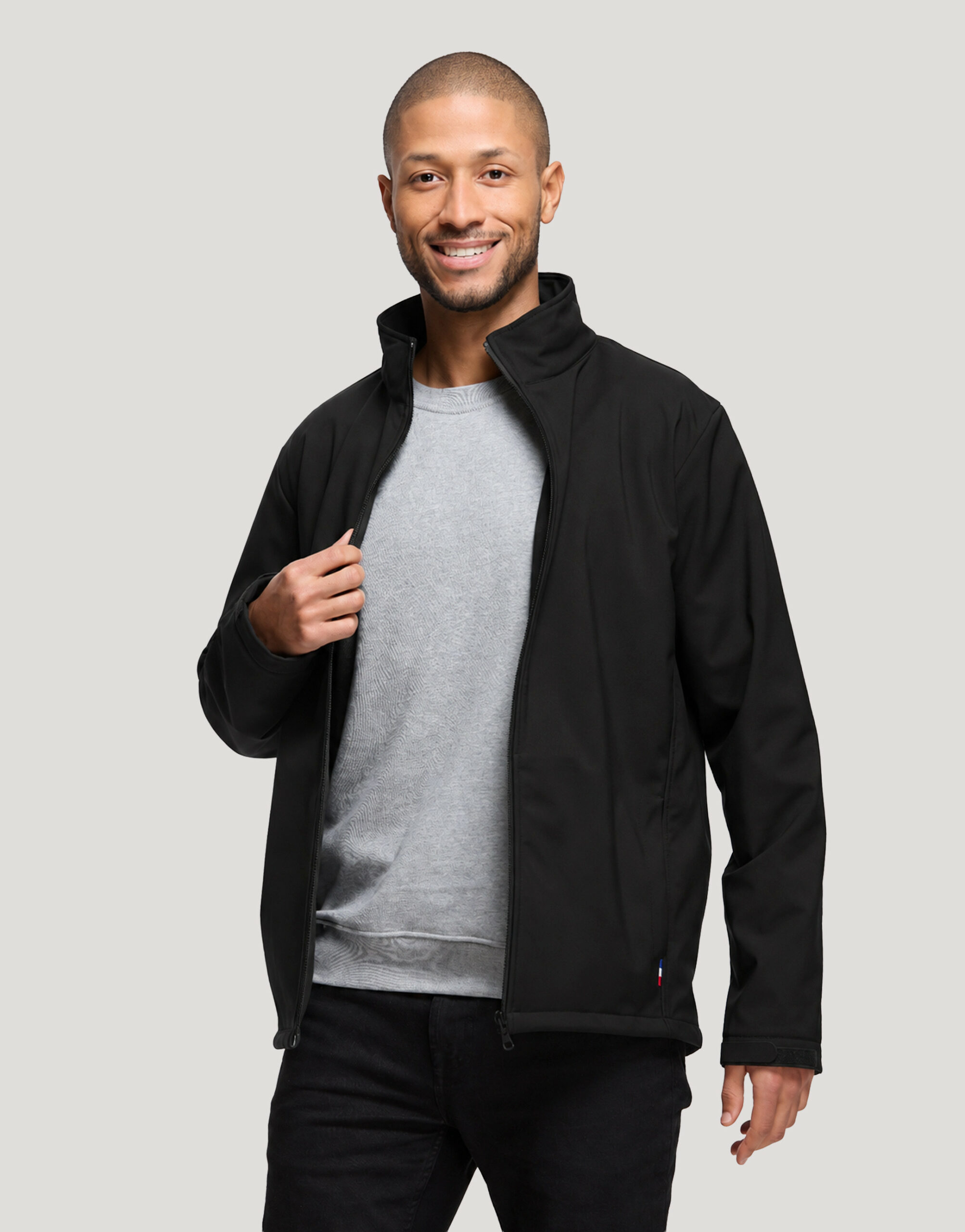 Blouson softshell homme recyclé fabriqué en France Bellecombe Blouson softshell homme recyclé fabriqué en France Bellecombe – vue 4