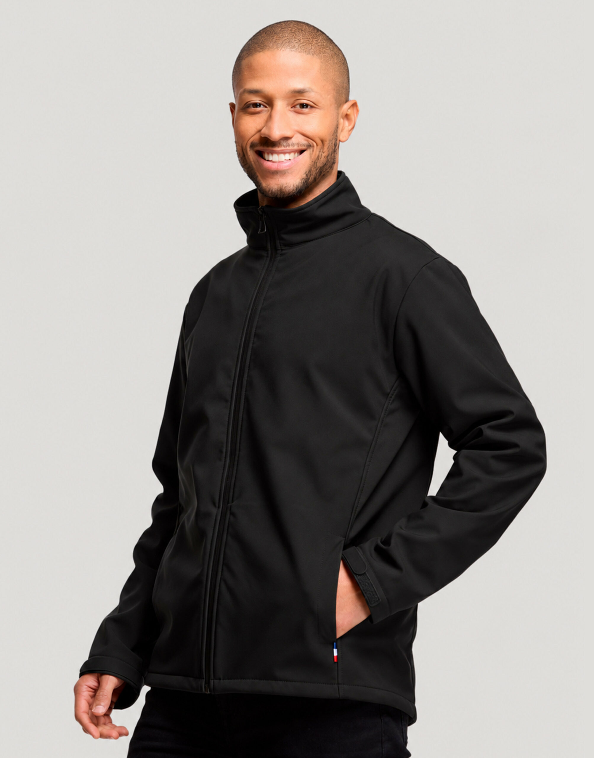 Blouson softshell homme recyclé fabriqué en France Bellecombe Blouson softshell homme recyclé fabriqué en France Bellecombe – vue 5