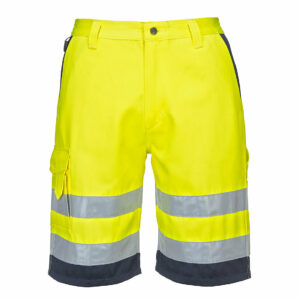 Bermuda HiVis Poly-coton Portwest E043