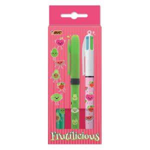 BIC® KIT 4C BL 3 UNITÉS INTERCO série FRUTILICIOUS GREEN
