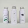 Bidon métallique personnalisé avec eau de 330 ml.
