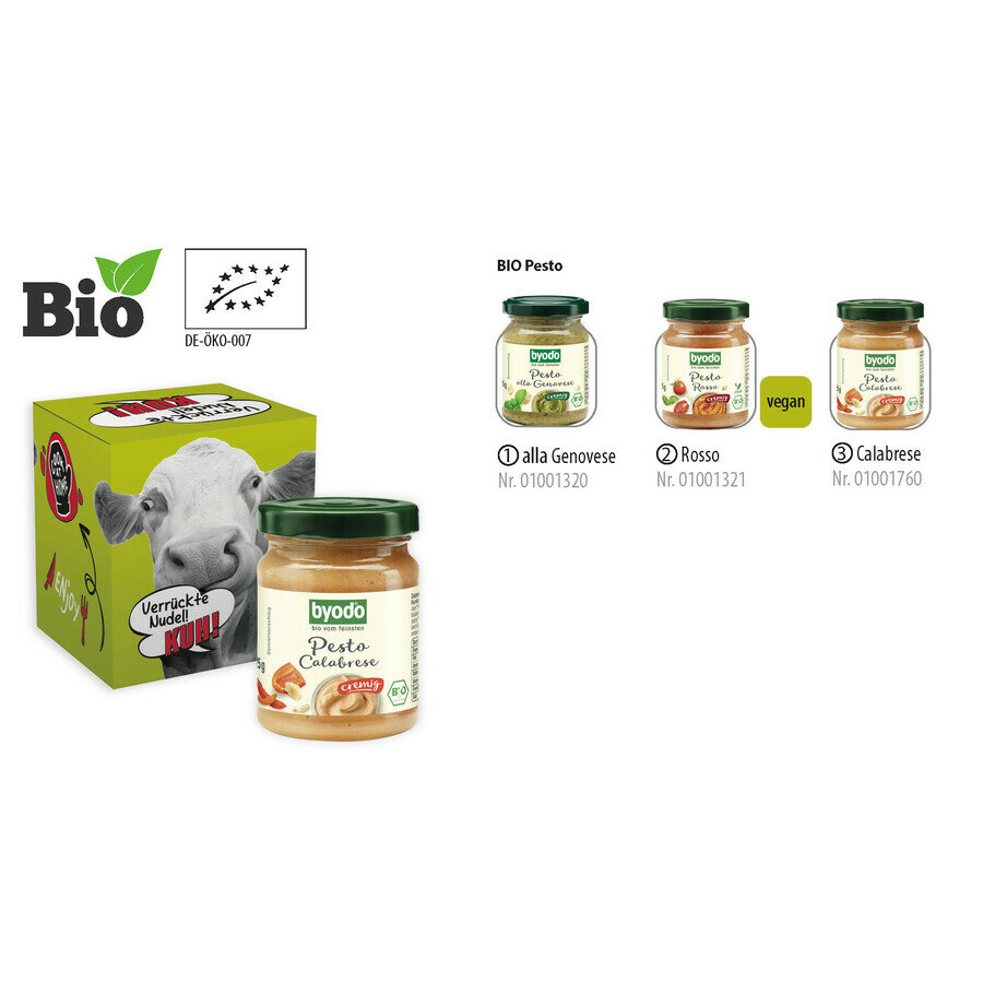 BIO Pesto en carton publicitaire, 125 g BIO Pesto en carton publicitaire, 125 g