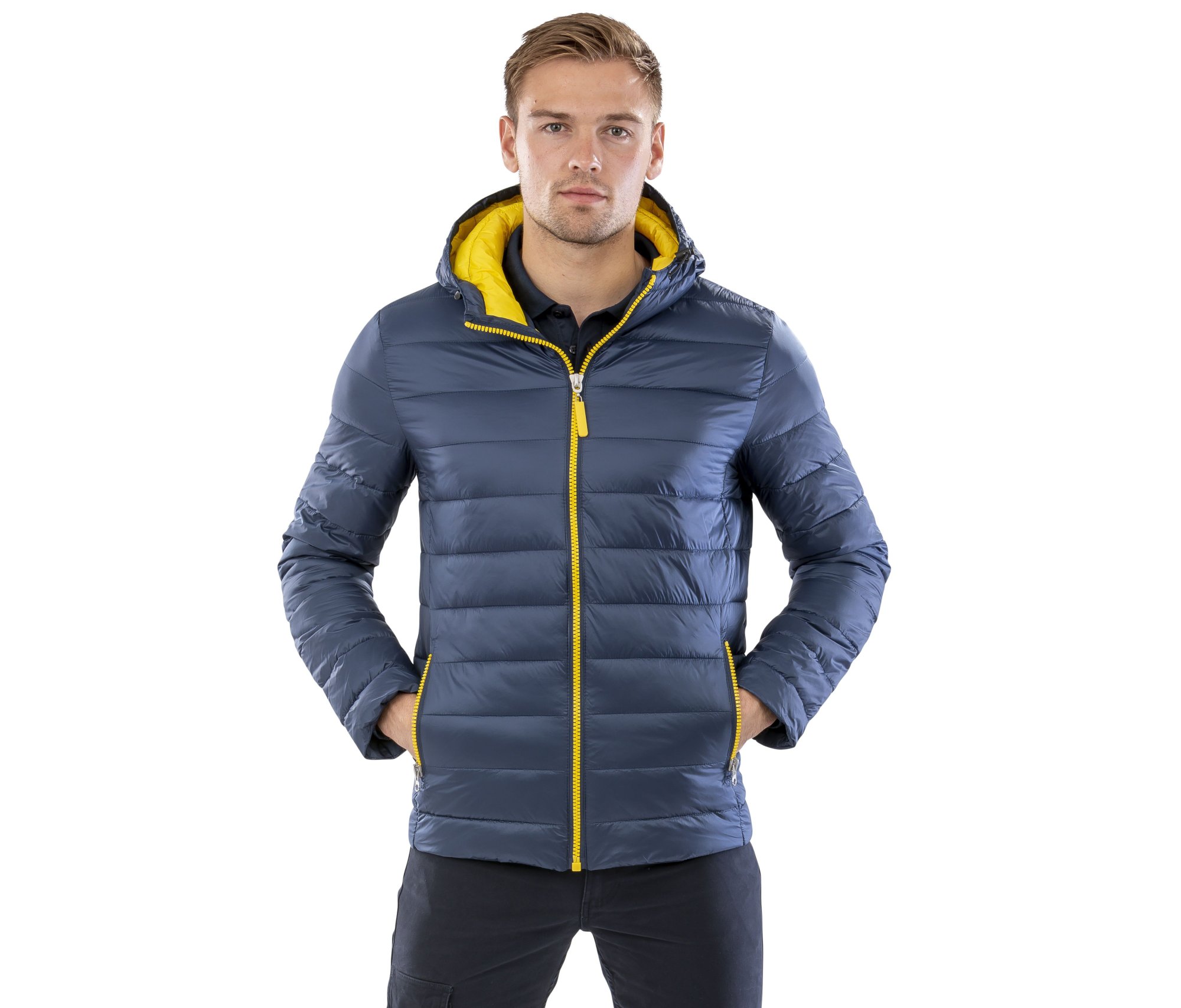 Blouson homme doudoune à capuche Result Mens Snow Bird Hooded Jacket Blouson homme doudoune à capuche Result Mens Snow Bird Hooded Jacket
