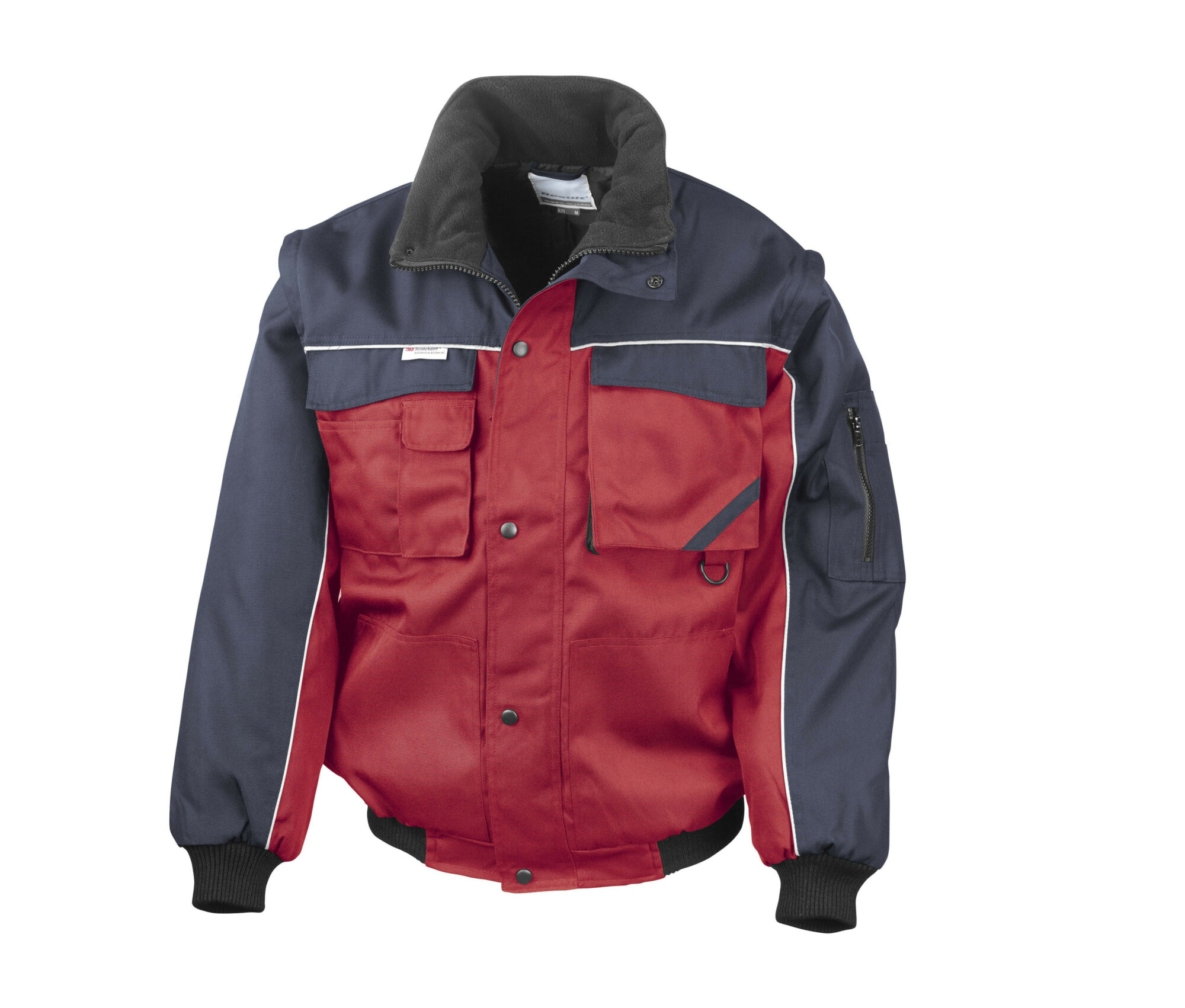 Blouson manches amovibles Result Zip Sleeve Heavy Duty Jacket Blouson manches amovibles Result Zip Sleeve Heavy Duty Jacket