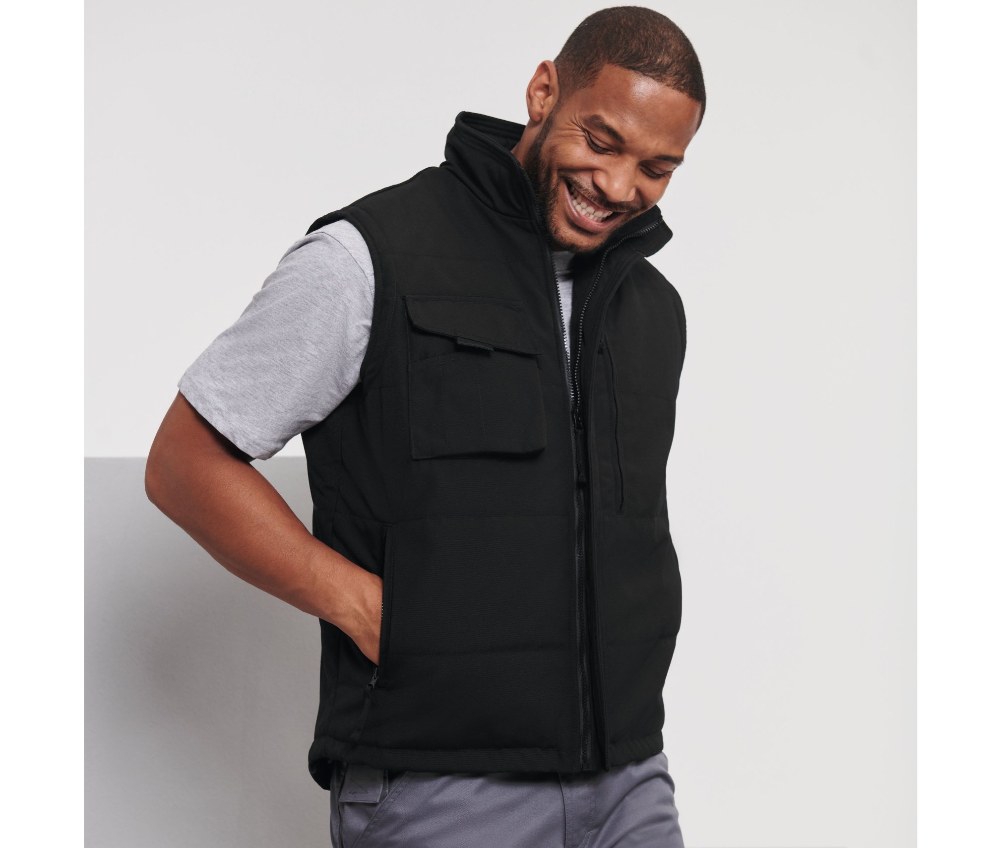 Bodywarmer polycoton lavable à 60° Russell Heavy Duty Workwear Gilet Bodywarmer polycoton lavable à 60° Russell Heavy Duty Workwear Gilet