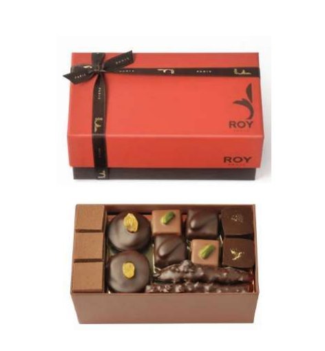 Boîte 400 g – 42 chocolats noirs et au lait – Roy Paris Boîte 400 g – 42 chocolats noirs et au lait – Roy Paris