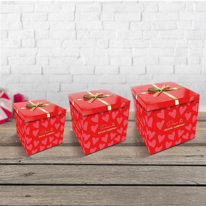 Boîte Cadeaux Coeurs Romantiques - Pour Toi mon Amour Boîte Cadeaux Coeurs Romantiques - Pour Toi mon Amour