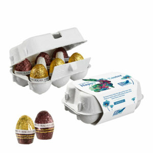 Boîte en carton de 6 œufs de Pâques (réf. 110792112)