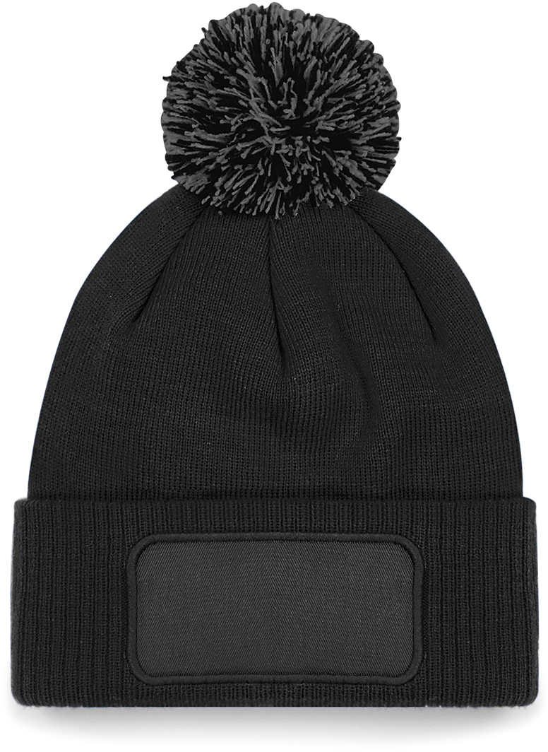 Bonnet à pompon patch Snowstar® Beechfield B443 Bonnet à pompon patch Snowstar® Beechfield B443