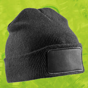 Bonnet en polyester recyclé Result Recycled Double Knit Printers Beanie