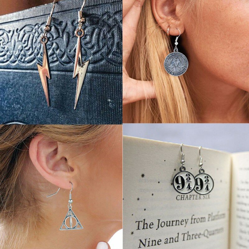 Boucles d'Oreilles Harry Potter Symboles Boucles d'Oreilles Harry Potter Symboles