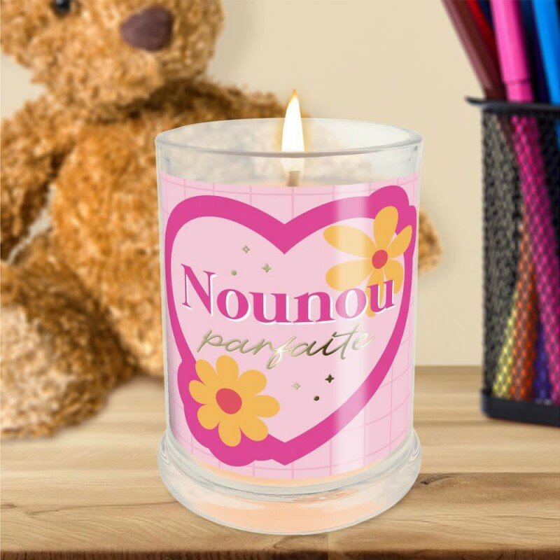 Bougie en Verre Nounou Parfaite Jasmin Bougie en Verre Nounou Parfaite Jasmin