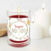 Bougie en Verre Super Nounou Parfum Rose