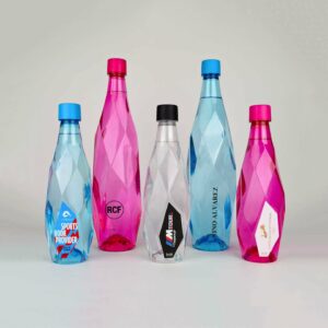 Bouteille d'eau en plastique colorée personnalisée Healsi