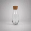 Bouteille en verre AMPHORE de 1 L avec bouchon en liège