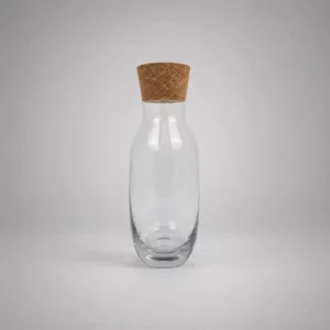 Bouteille en verre AMPHORE de 1 L avec bouchon en liège