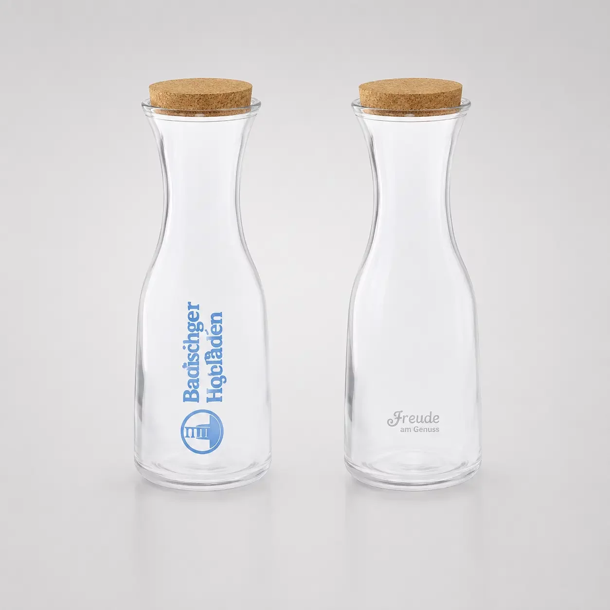 Bouteille en verre ROPER 1 l avec bouchon en liège. Bouteille en verre ROPER 1 l avec bouchon en liège.