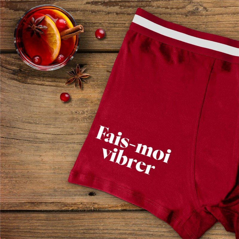 Boxer Rouge Fais-Moi Vibrer Boxer Rouge Fais-Moi Vibrer