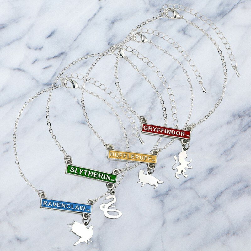 Bracelet Harry Potter Barre Maison Poudlard et Breloque Bracelet Harry Potter Barre Maison Poudlard et Breloque