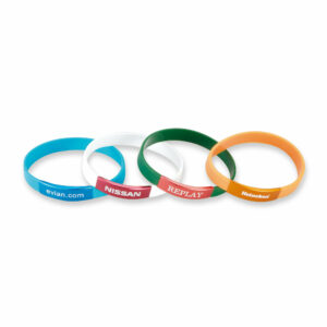 Bracelet silicone plaque alu laser