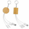 Câble USB 3 en 1 en bambou