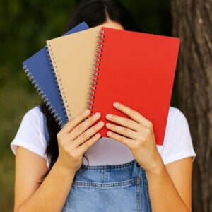 Cahier spirale cuir régénéré A5 LIBER