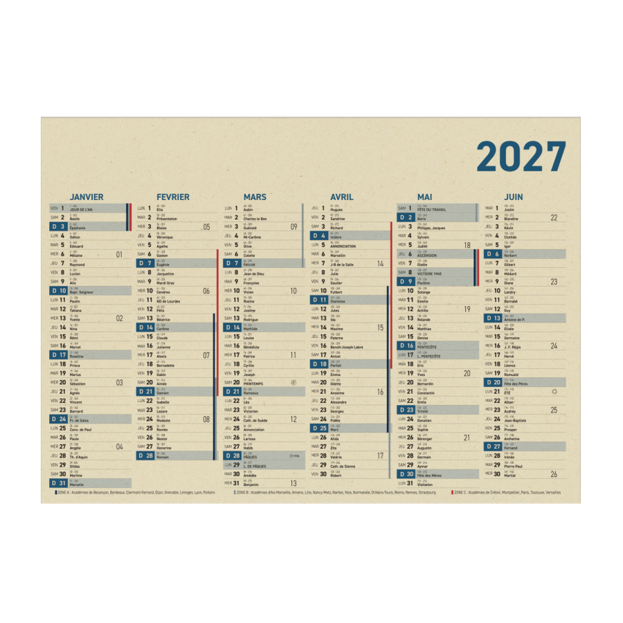Calendrier canne a sucre Calendrier canne a sucre