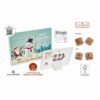 Calendrier de l'Avent à poser motif standard et repiquage, 60 g