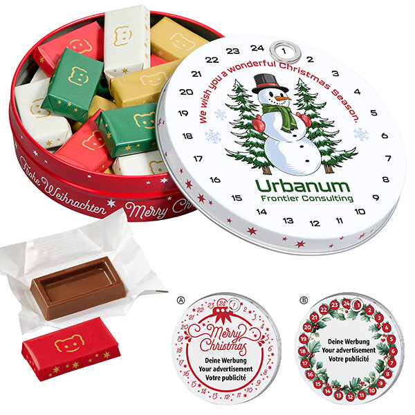 Calendrier de l’Avent magnétique avec des Napolitains de Choco Company Calendrier de l’Avent magnétique avec des Napolitains de Choco Company