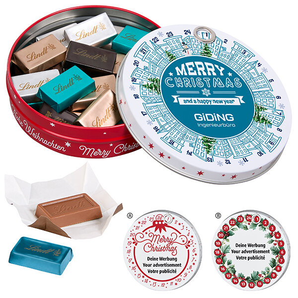 Calendrier de l’Avent magnétique avec des Napolitains de Lindt Calendrier de l’Avent magnétique avec des Napolitains de Lindt