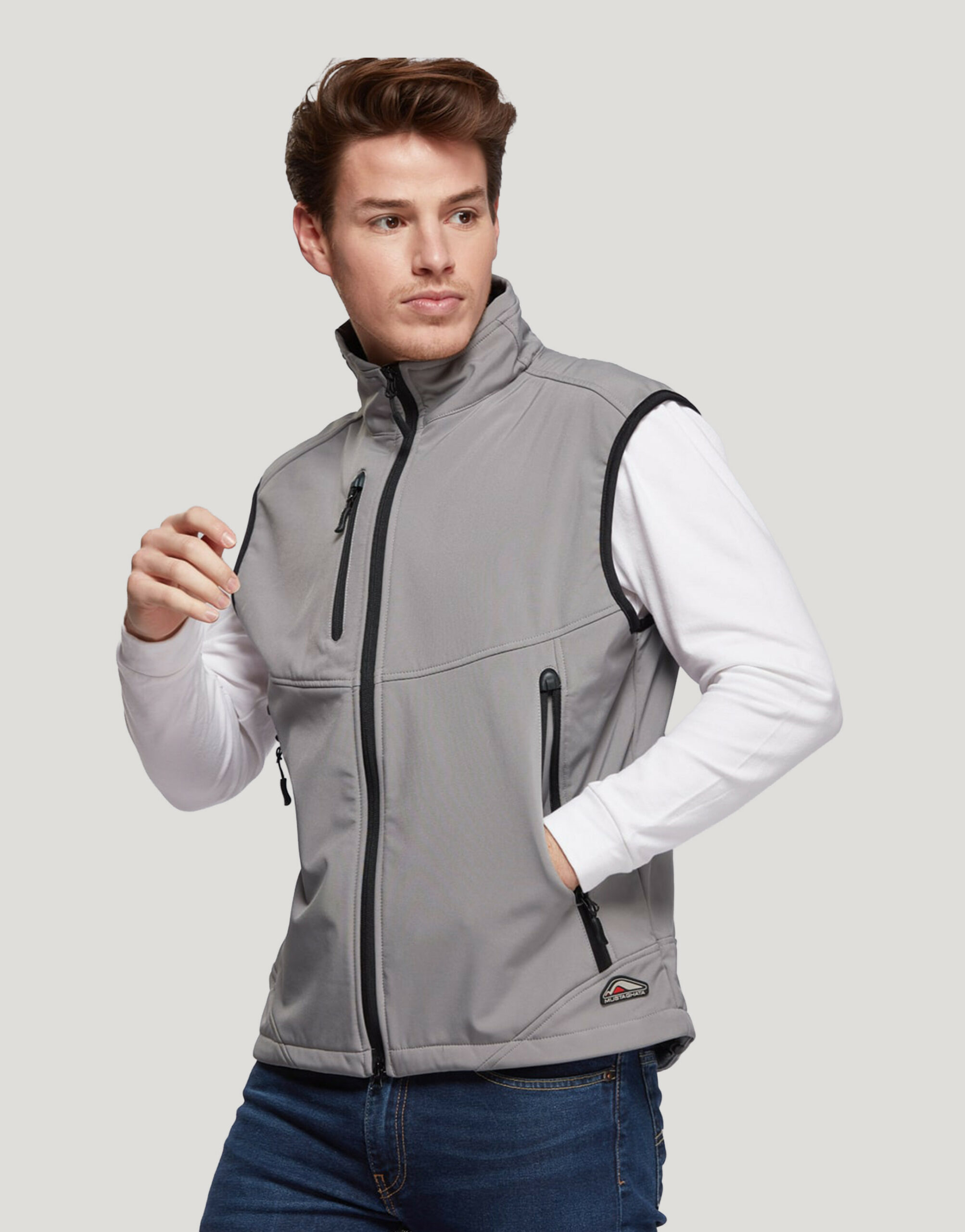 Bodywarmer softshell homme 3 couches Carbone Bodywarmer softshell homme 3 couches Carbone – vue 2